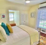 The Sunset Guest Room on 2nd floor, provides Queen Bed, bureau and closet